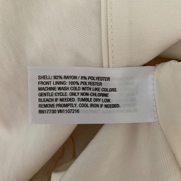 A New Day Women's Essential Blazer Cream White Medium - Picture 10 of 13